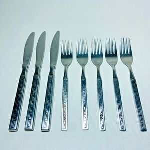 Continental Airlines‎ by Oneida CACACACA Stainless Flatware VTG Forks Knives